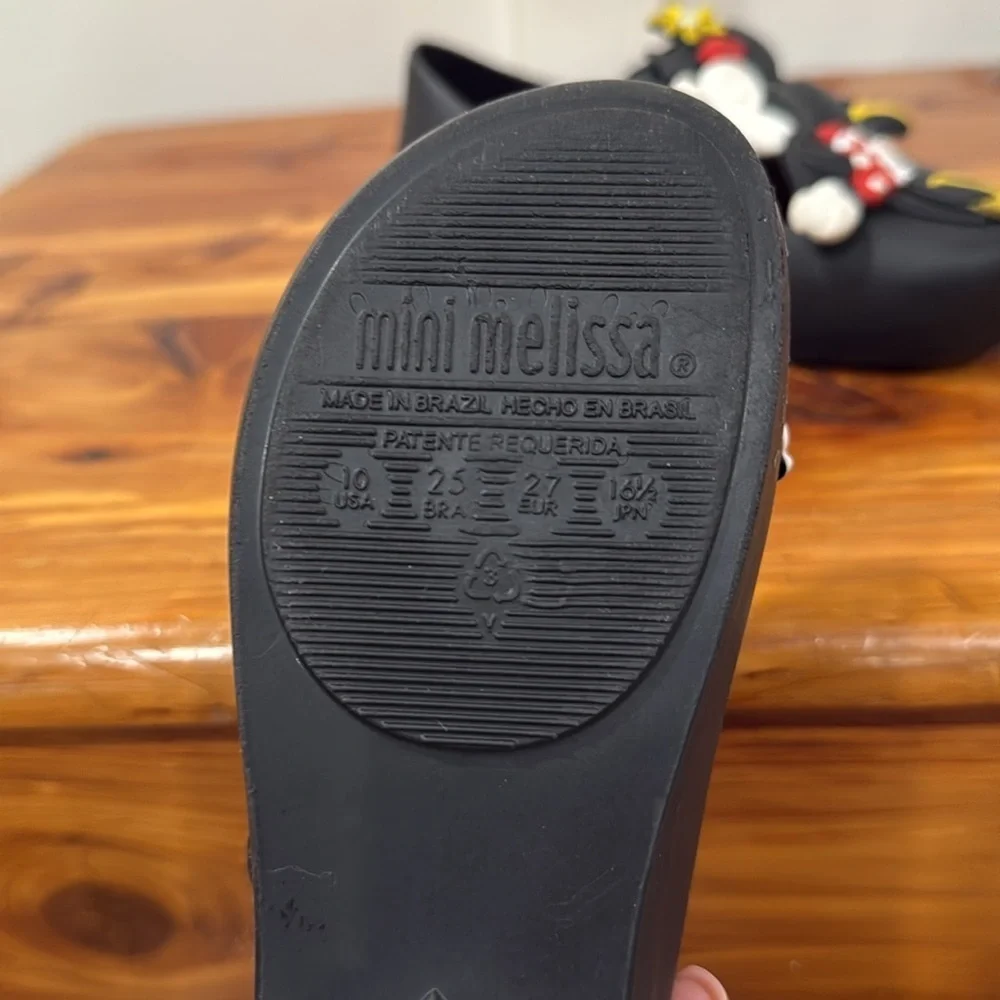 Mini Melissa Ultragirl Disney Mary Jane Flats Mickey Minnie Mouse Kissing